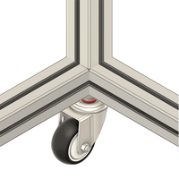 31-SM10D3-5 MODULAR SOLUTIONS CASTER 3" SWIVEL, M10 STEM